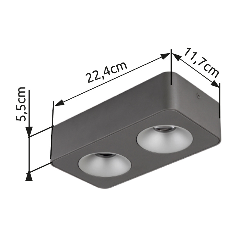 Globo - Iluminação de teto LED LED/11W/230V 11,7x22,4 cm