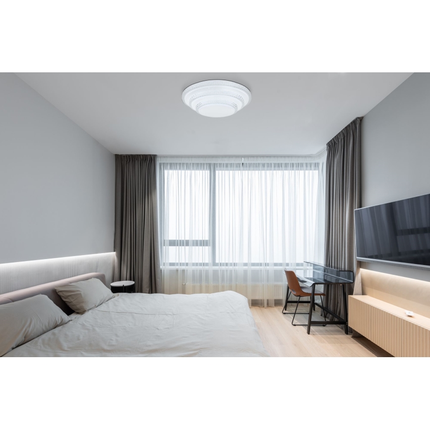 Globo - Iluminação de teto LED com regulação LED/30W/230V TUYA Wi-Fi + controlo remoto
