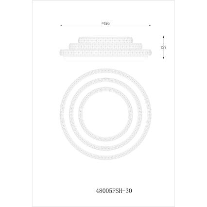 Globo - Iluminação de teto LED com regulação LED/30W/230V TUYA Wi-Fi + controlo remoto