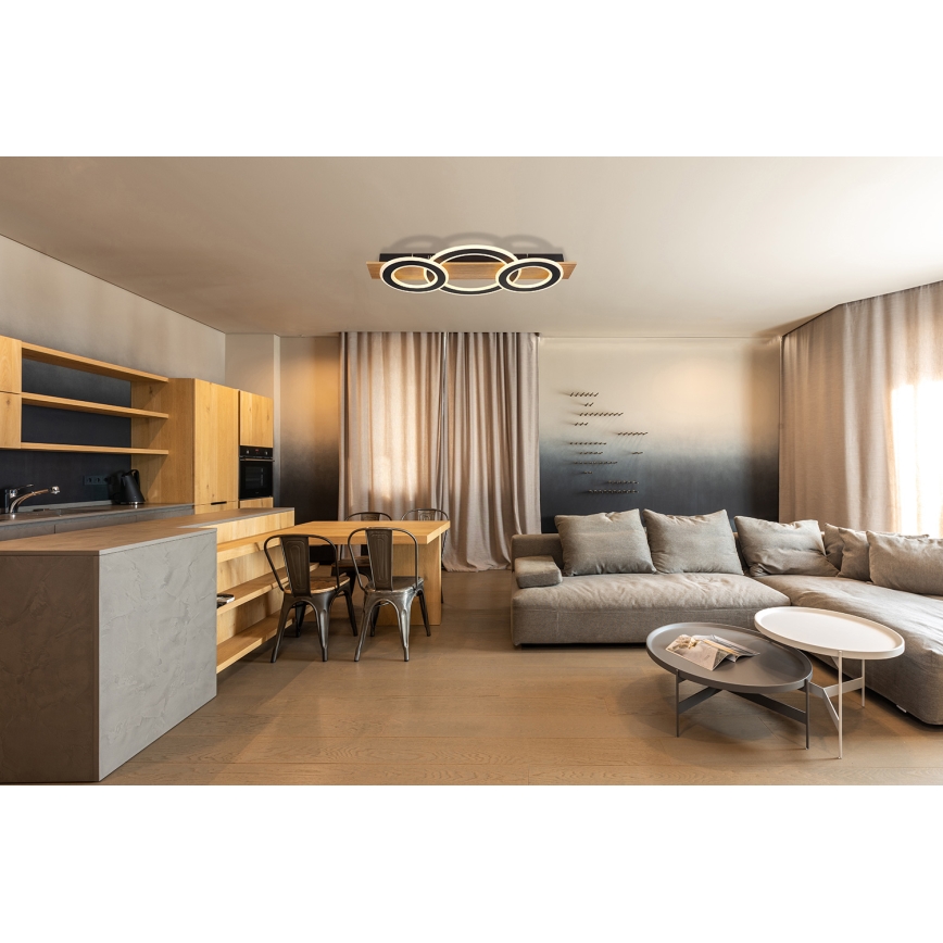 Globo - Iluminação de teto LED LED/50W/230V castanho