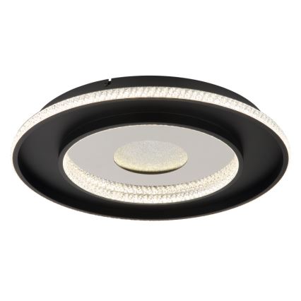 Globo - Luminária de teto LED dimmerizável LED/30W/230V 2700-6500K diâmetro 52,5 cm preta + controlo remoto