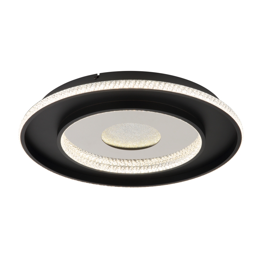 Globo - Luminária de teto LED dimmerizável LED/30W/230V 2700-6500K diâmetro 52,5 cm preta + controlo remoto