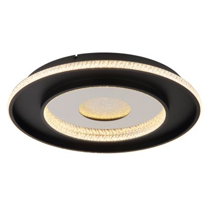 Globo - Luminária de teto LED dimmerizável LED/30W/230V 2700-6500K diâmetro 52,5 cm preta + controlo remoto