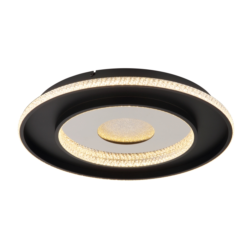 Globo - Luminária de teto LED dimmerizável LED/30W/230V 2700-6500K diâmetro 52,5 cm preta + controlo remoto