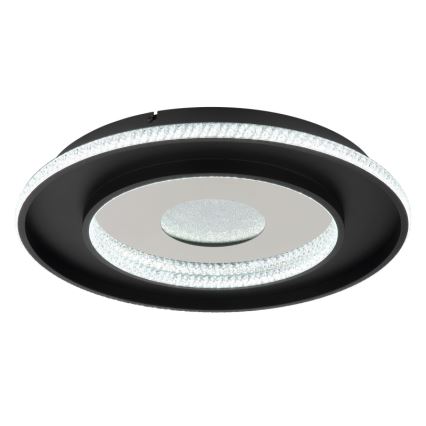 Globo - Luminária de teto LED dimmerizável LED/30W/230V 2700-6500K diâmetro 52,5 cm preta + controlo remoto