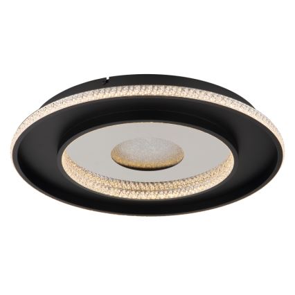 Globo - Luminária de teto LED dimmerizável LED/30W/230V 2700-6500K diâmetro 52,5 cm preta + controlo remoto