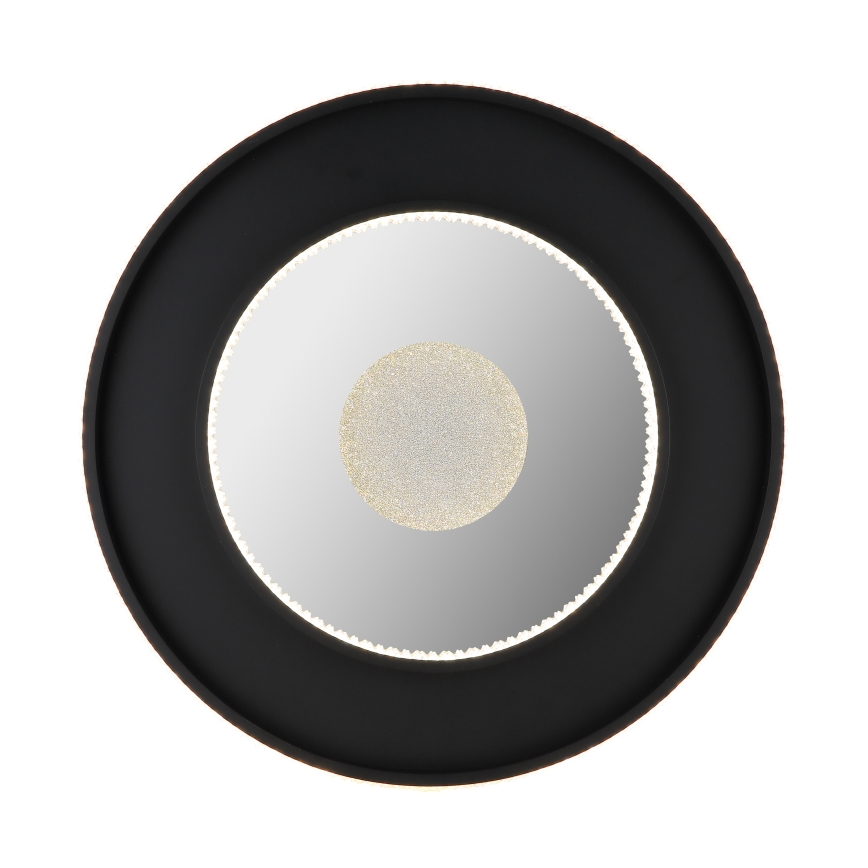 Globo - Luminária de teto LED dimmerizável LED/30W/230V 2700-6500K diâmetro 52,5 cm preta + controlo remoto