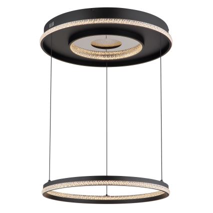 Globo - Candeeiro suspenso LED com regulação LED/54W/230V 2700-6500K diâmetro 60 cm preto + comando