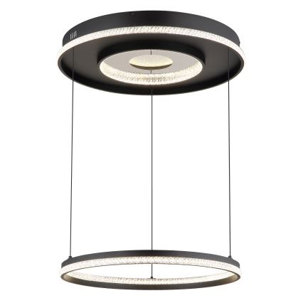 Globo - Candeeiro suspenso LED com regulação LED/54W/230V 2700-6500K diâmetro 60 cm preto + comando