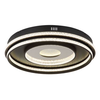 Globo - Candeeiro suspenso LED com regulação LED/54W/230V 2700-6500K diâmetro 60 cm preto + comando