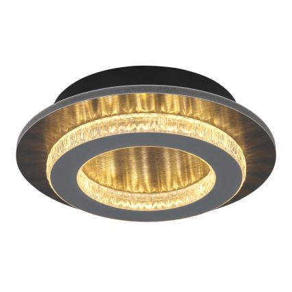 Globo - Luminária de teto LED/12W/230V 3000/4000/6500K diâmetro 20 cm antracite