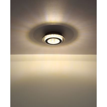 Globo - Luminária de teto LED/12W/230V 3000/4000/6500K diâmetro 20 cm antracite
