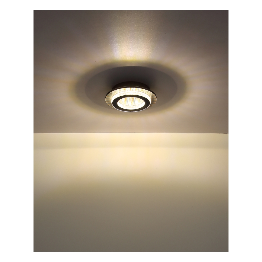 Globo - Luminária de teto LED/12W/230V 3000/4000/6500K diâmetro 20 cm antracite