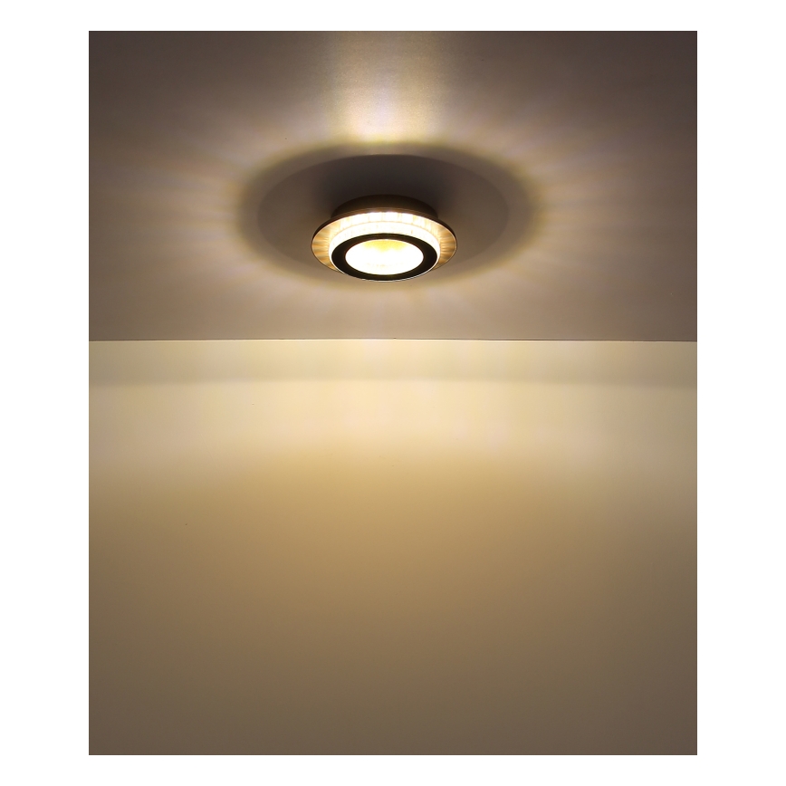 Globo - Candeeiro de Teto LED 12W 230V 3000/4000/6500K Ø 20 cm preto
