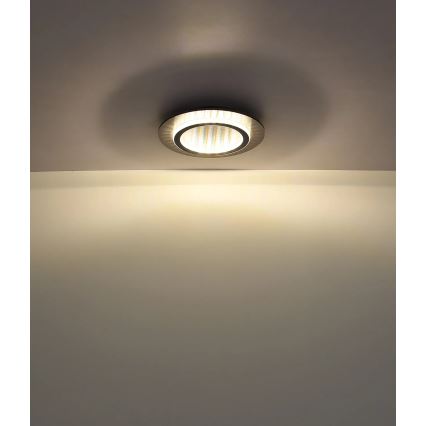 Globo - Candeeiro de tecto LED/24W/230V 3000/4000/6500K diâmetro 35 cm antracite