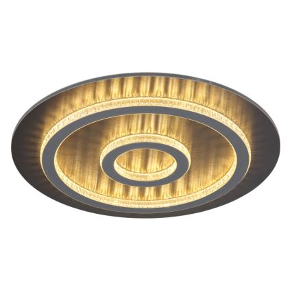Globo - Candeeiro de teto LED dimerizável LED/40W/230V 3000-6500K Ø 45 cm antracite + controlo remoto