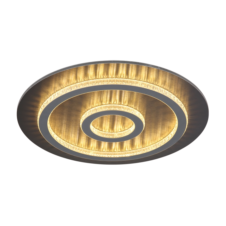 Globo - Candeeiro de teto LED dimerizável LED/40W/230V 3000-6500K Ø 45 cm antracite + controlo remoto