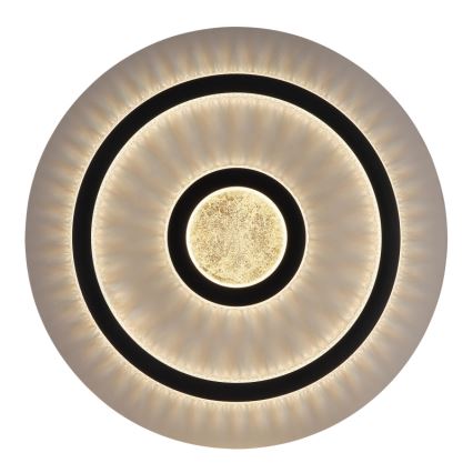 Globo - Candeeiro de teto LED dimerizável 40 W/230 V 3000–6500 K Ø 45 cm preto + controlo remoto