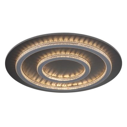 Globo - Plafon LED dimerizável LED/60W/230V 3000-6500K Ø 55 cm antracite + comando remoto