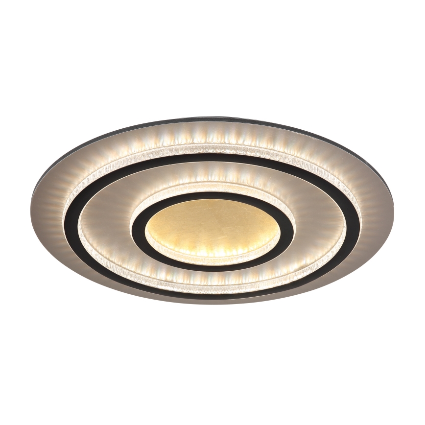 Globo - Luminária de tecto LED dimável LED/60W/230V 3000-6500K diâmetro 55 cm preta + comando remoto
