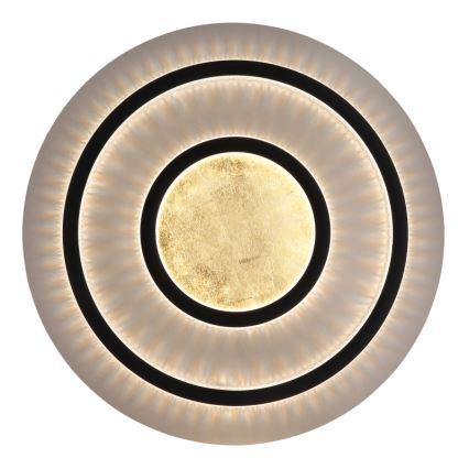 Globo - Luminária de tecto LED dimável LED/60W/230V 3000-6500K diâmetro 55 cm preta + comando remoto