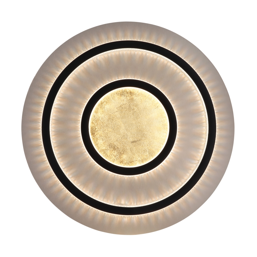 Globo - Luminária de tecto LED dimável LED/60W/230V 3000-6500K diâmetro 55 cm preta + comando remoto
