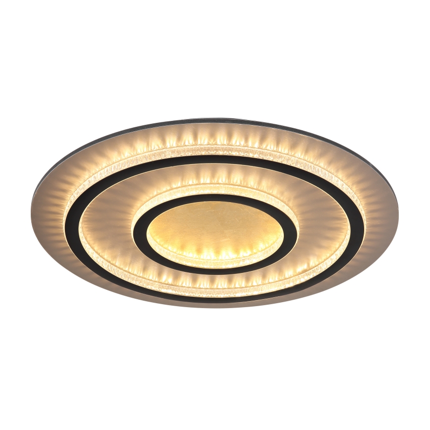Globo - Luminária de tecto LED dimável LED/60W/230V 3000-6500K diâmetro 55 cm preta + comando remoto