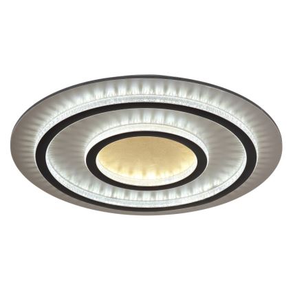 Globo - Luminária de tecto LED dimável LED/60W/230V 3000-6500K diâmetro 55 cm preta + comando remoto
