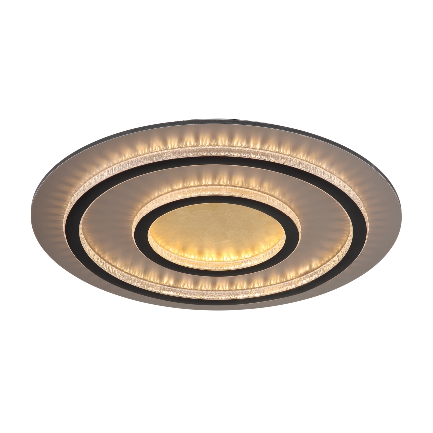 Globo - Luminária de tecto LED dimável LED/60W/230V 3000-6500K diâmetro 55 cm preta + comando remoto