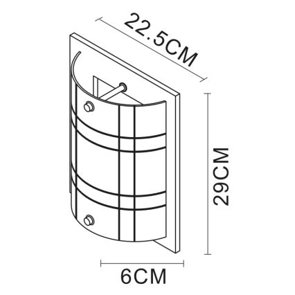 Globo - Luz de parede 1xE27/60W/230V