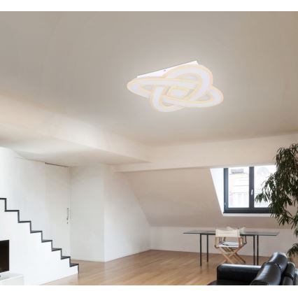 Globo - Luminária de teto LED dimmerizável LED/36W/230V 3000-6000K diâmetro 50 cm branca + controlo remoto