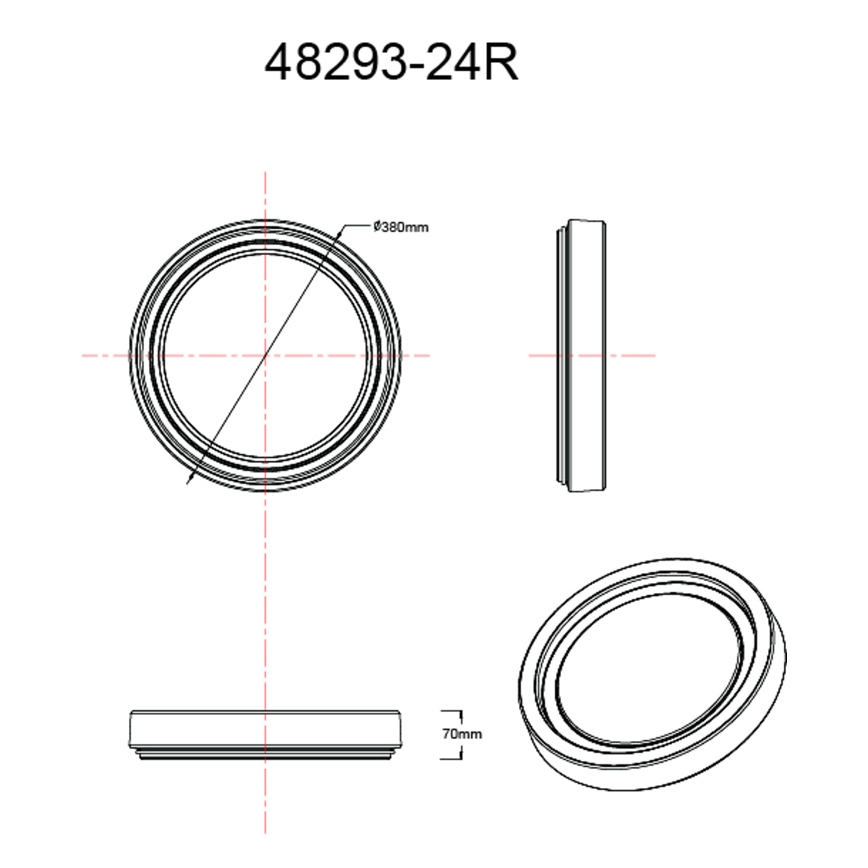 Globo - Iluminação de teto LED LED/24W/230V 4000K diâmetro 38 cm