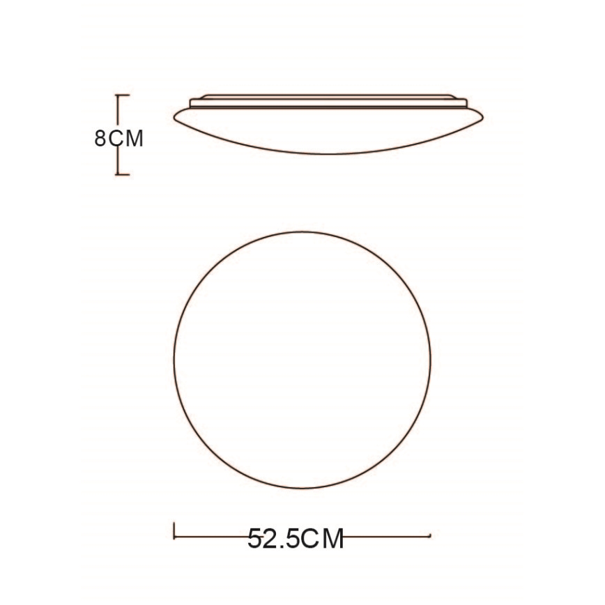 Globo - Luminária de teto LED dimmerizável LED/48W/230V 3000-6400K com controlo remoto