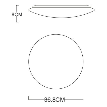 GLOBO - Iluminação de teto LED LED/24W/230V