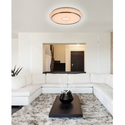Globo - Iluminação de teto LED com regulação LED/40W/230V 2700-6500K + comando