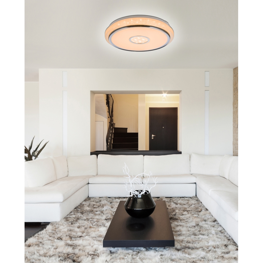 Globo - Iluminação de teto LED com regulação LED/40W/230V 2700-6500K + comando