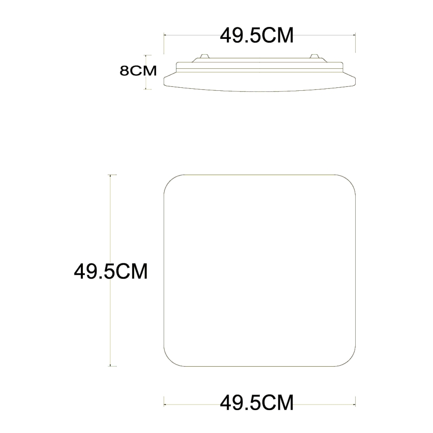 Globo - Iluminação de teto LED com regulação LED/40W/230V 2700-6500K diâmetro 50 cm Wi-Fi Tuya + comando