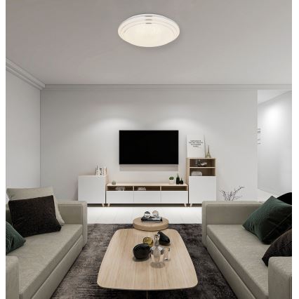 Globo - Iluminação de teto LED com regulação LED/18W/230V diâmetro 40 cm 2700-6500K + comando
