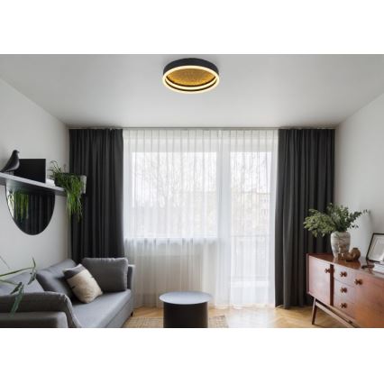 Globo - Iluminação de teto LED LED/24W/230V d. 30 cm preto