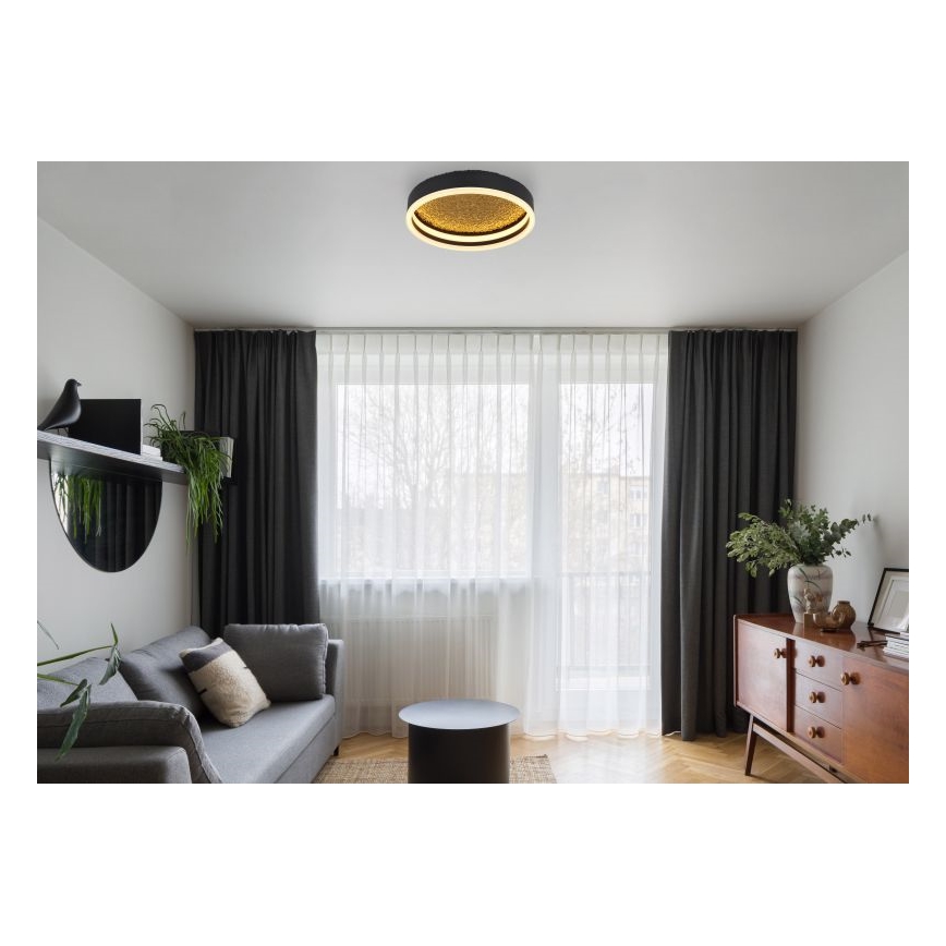 Globo - Iluminação de teto LED LED/24W/230V d. 30 cm preto