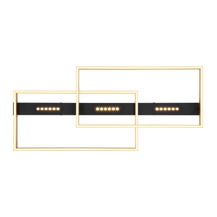 Globo 48461-54 - Candeeiro de tecto LED LUFFY LED/54W/230V 39,8x90 cm preto/dourado