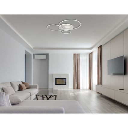 Globo - Luminária de teto LED dimmerizável LED/70W/230V 2700-6500K cromo fosco + controlo remoto