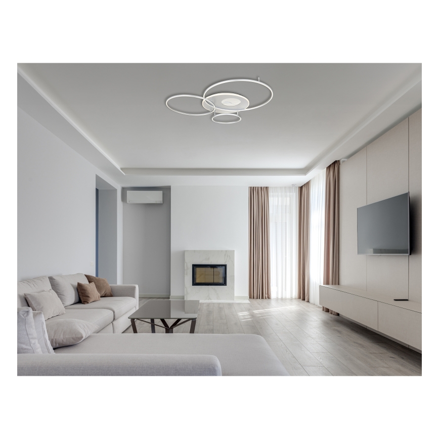 Globo - Luminária de teto LED dimmerizável LED/70W/230V 2700-6500K cromo fosco + controlo remoto