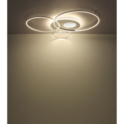 Globo - Luminária de teto LED dimmerizável LED/70W/230V 2700-6500K cromo fosco + controlo remoto
