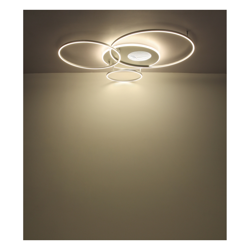 Globo - Luminária de teto LED dimmerizável LED/70W/230V 2700-6500K cromo fosco + controlo remoto
