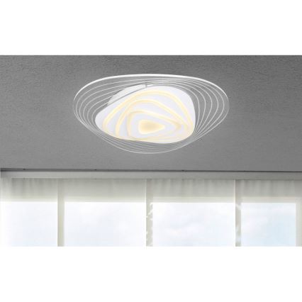 Globo - Iluminação de teto LED com regulação LED/40W/230V 3000-6500K 50,2x48,8 cm Wi-Fi Tuya + comando