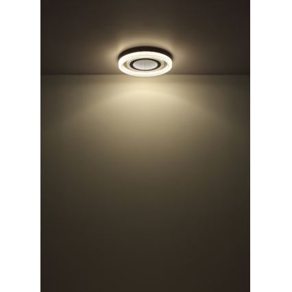 Globo - Plafon LED regulável LED/48W/230V 2700-6000K diâmetro 48 cm antracite + comando à distância