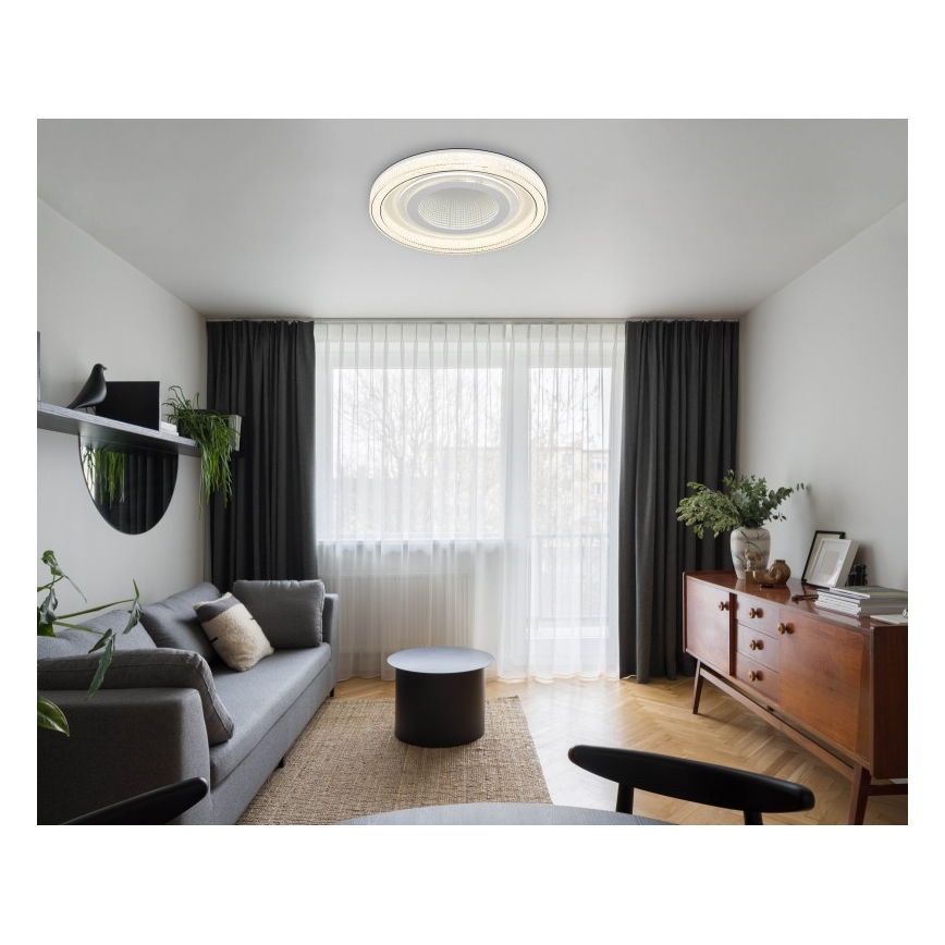 Globo - Luminária de teto LED dimmerizável LED/48W/230V 2700-6000K diâmetro 48 cm branca + controlo remoto