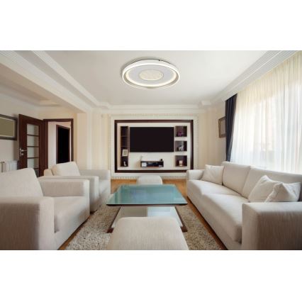Globo - Iluminação de teto LED com regulação LED/48W/230V 2700-6000K diâmetro 48 cm + comando
