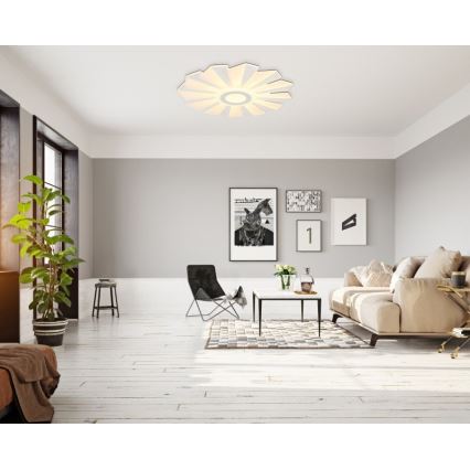 Globo - Luminária de teto LED dimmerizável LED/58W/230V 2700-6000K diâmetro 50 cm branca + comando à distância